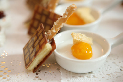 Desserts with a design flair were created by White House Executive Pastry Chef William Yosses for the 2008 Cooper-Hewitt National Design Awards buffet reception in the East Room on July 14, 2008. White House photo by Shealah Craighead