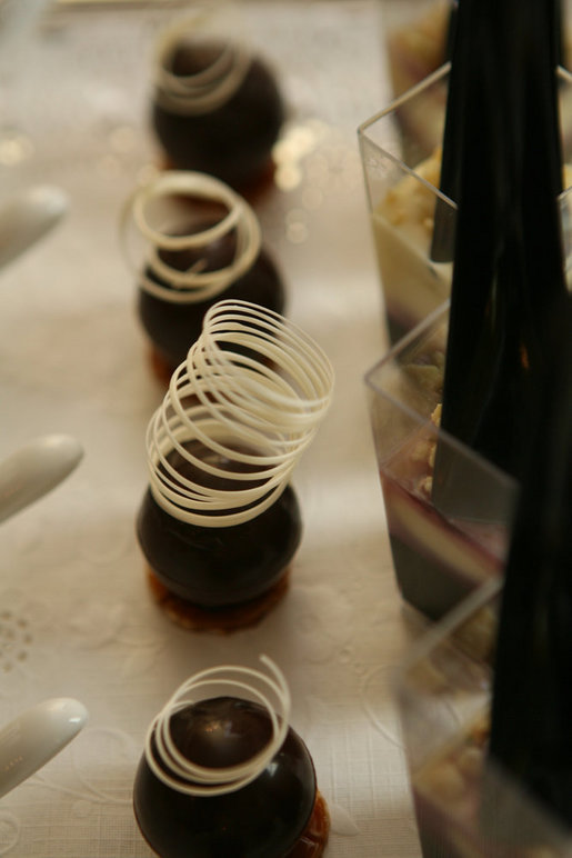 Desserts with a design flair were created by White House Executive Pastry Chef William Yosses for the 2008 Cooper-Hewitt National Design Awards buffet reception in the East Room on July 14, 2008. White House photo by Shealah Craighead