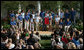 President George W. Bush joins the 2008 U.S. Olympic Team for a photo opportunity Monday, July 21, 2008, in the Rose Garden of the White House. White House photo by Shealah Craighead