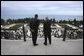 Vice President Dick Cheney and President of Azerbaijan Ilham Aliyev take in a view of the Caspian Sea Wednesday, Sept. 3, 2008, from the balcony of the Summer Presidential Palace in Baku, Azerbaijan. White House photo by David Bohrer