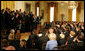 President George W. Bush congratulates members of the 2008 NBA Championship Boston Celtics Friday, Sept. 19, 2008 at the White House. In addition to their accomplishments on the court, the Celtics were also acknowledged for their donation of over $100,000 to the American Red Cross for those affected by Hurricane Ike. White House photo by Joyce N. Boghosian