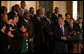 President George W. Bush meets with members of the 2008 NBA Championship Boston Celtics Friday, Sept. 19, 2008, at the White House. The Celtics set a record for the biggest margin of victory in a championship game when they defeated the Los Angeles Lakers 129-96 in the series-clinching sixth game. White House photo by Joyce N. Boghosian