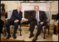 President George W. Bush meets with Slovak Republic President Ivan Gasparovic in the Oval Office Thursday, Oct. 9, 2008, at the White House. White House photo by Eric Draper