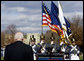 Vice President Dick Cheney stands to receive honors Saturday, Nov. 8, 2008, during the Virginia Military Institute's annual Military Appreciation Day in Lexington, Va. White House photo by David Bohrer