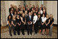 President George W. Bush poses with members of the Arizona State University Women's Softball Team Wednesday, Nov. 12, 2008, during a photo opportunity with 2008 NCAA Sports Champions at the White House. White House photo by Eric Draper