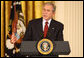 President George W. Bush welcomes the award recipients to the presentation of the 2008 National Medal of Arts and 2008 National Humanities Medal, honoring those for their outstanding contributions to the arts, and the preservation and education of the humanities in America. White House photo by Chris Greenberg