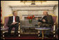 President George W. Bush meets with Afghanistan's President Hamid Karzai Monday, Dec. 15, 2008, at the presidential palace in Kabul. White House photo by Eric Draper