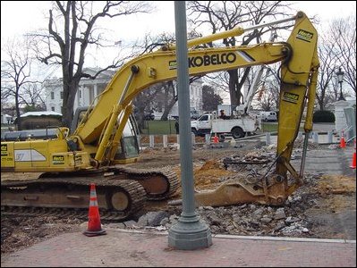 Equipment used to demolish paving