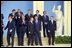 President Bush and President Putin talk during a group photo session of European leaders in Rome May 28.