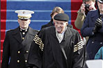 Supreme Court Chief Justice William Rehnquist arrives to administer the Oath of Office to President George W. Bush during inaugural ceremonies Jan. 20, 2005, at the U. S. Capitol. White House photo by Paul Morse