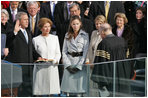 Supreme Court Chief Justice William Rehnquist swears in President George W. Bush during inaugural ceremonies for the President's second term of office Jan. 20, 2005. White House photo by Susan Sterner