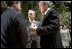 President George W. Bush talks with King Abdullah of Jordan (left) and President Pastrana of Colombia during the United Nations conference in Monterey, Mexico, March 22, 2002. White House photo by Eric Draper