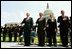 President George W. Bush attends the Annual Peace Officers' Memorial Service at the U.S. Capitol in Washington, D.C., Saturday, May 15, 2004. "Every year on this day, we pause to remember the sacrifice and faithful services of officers lost in the line of duty throughout our nation's history," said the President. 