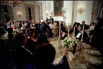 "(We are) partners looking for prosperity to both of our nations," said President Fox addressing guests at the state dinner held in his honor.