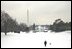 The President takes a walk in the snow on the South Lawn with his dog, Spot, Thursday, Dec. 5, 2002. 