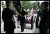 Former President Ronald Reagan's casket is carried out of the National Cathedral after the National Funeral Service in Washington, D.C., Friday, June 11, 2004. 