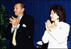 Photo of Secretary of Labor Elaine Chao with Deputy Secretary of Labor D. Cameron Findlay