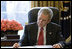 President George W. Bush reads over a draft of his State of the Union speech in the Oval Office Tuesday morning, Jan. 31, 2006, in preparation for the annual address to the nation that evening.