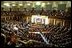 President George W. Bush delivers his State of the Union address to the nation and a joint session of Congress in the House Chamber at the U.S. Capitol Tuesday, Jan. 28, 2003. 