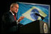 President George W. Bush delivers remarks in Brasilia, Brazil, Sunday, Nov. 6, 2005. 