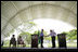 President George W. Bush and Brazil President Luiz Inacio Lula da Silva exchange handshakes Saturday, Nov. 6, 2005, after they delivered joint statements at the Brazil President's home, Granja do Torto. 