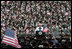 Vice President Dick Cheney addresses over 10,000 troops from the Army’s 3rd Infantry Division and the Georgia National Guard’s 48th Brigade Combat Team, Friday, July 21, 2006 at Fort Stewart, Ga. The Vice President thanked the soldiers for their service in Iraq during Operation Iraqi Freedom.