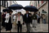 Vice President Dick Cheney and Lynne Cheney are guided on a tour of the Old City of Dubrovnik, Croatia, Saturday, May 6, 2006. During a two-day visit to Dubrovnik the Vice President will meet with Croatian officials and leaders from Albania and Macedonia.