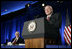 Vice President Dick Cheney tells a joke during remarks at the Jesse Helms Center Salute to Chairman Henry Hyde, Tuesday, September 19, 2006 in Washington, D.C. Joining the Vice President on stage is Rep. Henry Hyde, R-Ill., who has served in the U.S. Congress for more than 30 years.