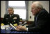 Vice President Dick Cheney delivers a statement during a meeting Wednesday, Feb. 21, 2007, with senior U.S. and Japanese military personnel at Yokosuka Naval Base in Tokyo.