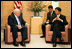 Vice President Dick Cheney meets with Prime Minister Shinzo Abe of Japan, Wednesday, Feb. 21, 2007, at the Kantei, the official residence of the Prime Minister, in Tokyo.