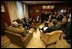 Vice President Dick Cheney and Australian Prime Minister John Howard, bottom left, meet in the Prime Minister's office, Saturday, Feb. 24, 2007 in Sydney.