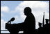 Vice President Dick Cheney delivers remarks during a rally for the troops, Thursday, Feb. 22, 2007, at Andersen Air Force Base, Guam. While en route from Tokyo to Sydney, Australia, the Vice President made the stop in Guam to thank the troops for their service and efforts in the global war on terror.