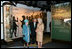 Vice President Dick Cheney and Her Majesty Queen Elizabeth II of England speak with Ms. Bly Straube, Senior Curator, Association for the Preservation of Virginia Antiquities, during a tour Friday, May 4, 2007 of the Historic Jamestowne Archaearium in Jamestown, Virginia. The Historic Jamestowne Archaearium houses 17th century objects excavated from the James Fort site. 