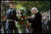 Vice President Dick Cheney lays a wreath at the Tomb of the Unknown Soldier during Veterans Day ceremonies, Sunday, Nov. 11, 2007, at Arlington National Cemetery in Arlington, Va.