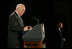 Vice President Dick Cheney delivers remarks at the Washington Institute for Near East Policy's annual Weinberg Founders Conference, Sunday, Oct. 21, 2007, in Landsdowne, Va. The Weinberg Founders Conference brings together scholars, diplomats, journalists and experts from around the globe for non-partisan discussions on issues surrounding U.S. Middle East policy.