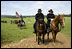 Participants in the re-enactment of the Civil War Battle of Chickamauga gather in Union soldier uniforms on September 19, 2008, for the 145th anniversary of the event in McLemore's Cove, Georgia. Vice President Dick Cheney spoke at the commemoration, calling those who fought an example of "moral valor, bravery, and devotion." The 1863 Civil War battle is often regarded as the last significant victory of the Confederate Army during the Civil War.