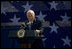 Vice President Dick Cheney speaks to a crowd of over three thousand during the commemoration of 145th anniversary of the Battle of Chickamauga at McLemore's Cove, Georgia. The 1863 battle claimed more than 30,000 lives between the Union and Confederate armies. Cheney's great-grandfather Samuel Fletcher Cheney fought in the 1863 Civil War battle as part of the 21st Ohio Volunteer Infantry.