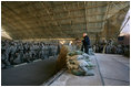 Vice President Dick Cheney attends a rally with US troops at Al-Asad Airbase in Iraq, Dec. 18, 2005.