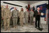 Vice President Dick Cheney addresses U.S. troops Thursday, March 20, 2008, during a dinner at Bagram Air Base, Afghanistan. During his remarks the Vice President said, “A lot of history is being made here every single day. Much of the credit goes to all of you. The President and I get regular briefings on the action here, and we don't take you for granted for a single moment.”