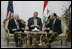 Vice President Dick Cheney meets with Iraqi Prime Minister Nouri al-Maliki Monday, March 17, 2008 at the Prime Minister's residence in Baghdad. In remarks following their meeting, the Vice President said, "I was last in Baghdad 10 months ago, and I can sense as a result of the progress that's been made since then that there have been some phenomenal changes, in terms of the overall situation, both with respect of the security situation, where Iraqi and American forces have done some very good work, as well as with respect to political developments here in Iraq."