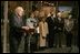 Vice President Dick Cheney addresses holocaust survivors and their family members during a reception at the Galicia Jewish Museum in Krakow, Poland, Wednesday, Jan. 26, 2005. Vice President Cheney leads a U.S. delegation to Poland to commemorate the 60th Anniversary of the Liberation of the Auschwitz-Birkenau Concentration Camp. 