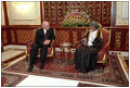 Vice President Dick Cheney meets with Sultan Qaboos in Salalah, Oman, March 14.