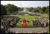 Prime Minister Junichiro Koizumi of Japan delivers his remarks during the arrival ceremony on the South Lawn Thursday, June 29, 2006. "I believe it is no exaggeration to say that over the past five years, there has been no world leader, alongside Mr. Bush -- President Bush, among the world leaders with whom I have felt so much heart-to-heart, felt so deep a friendship and trust and have cooperated with," said the Prime Minister in his remarks. 