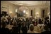 The Prince of Wales addresses guests, Wednesday, Nov. 2, 2005, in the White House State Dining Room, at the official dinner for the Prince of Wales and Duchess of Cornwall.